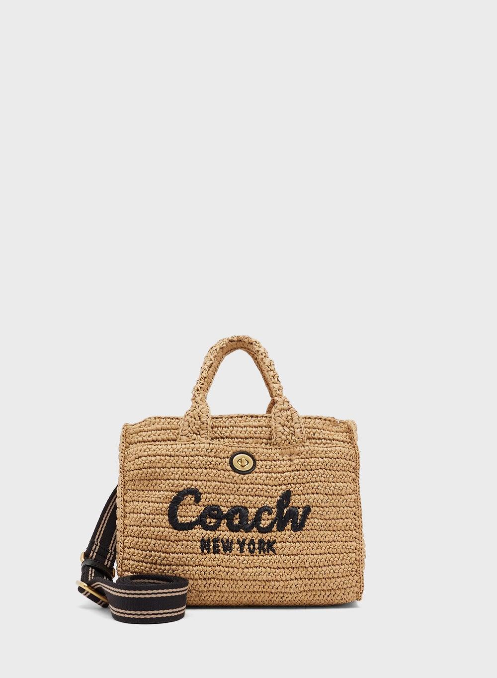 Coach Cargo Tote 26 Straw Logo Shopper Bag - Image 1