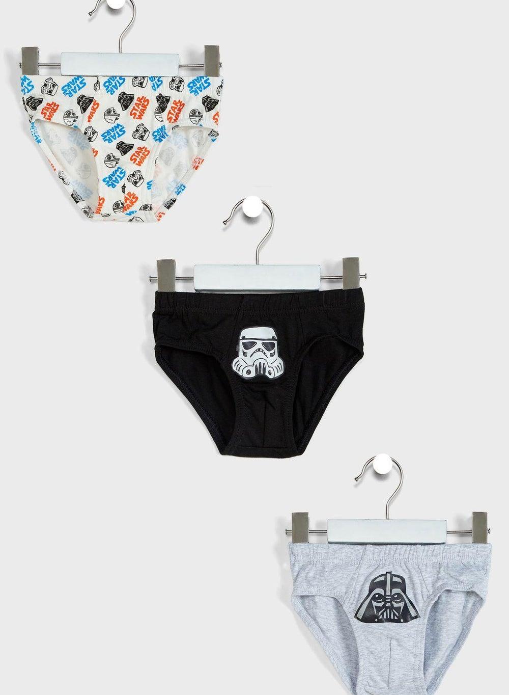 Star Wars Boys 3-Pack Cotton Comfort Briefs - Image 1