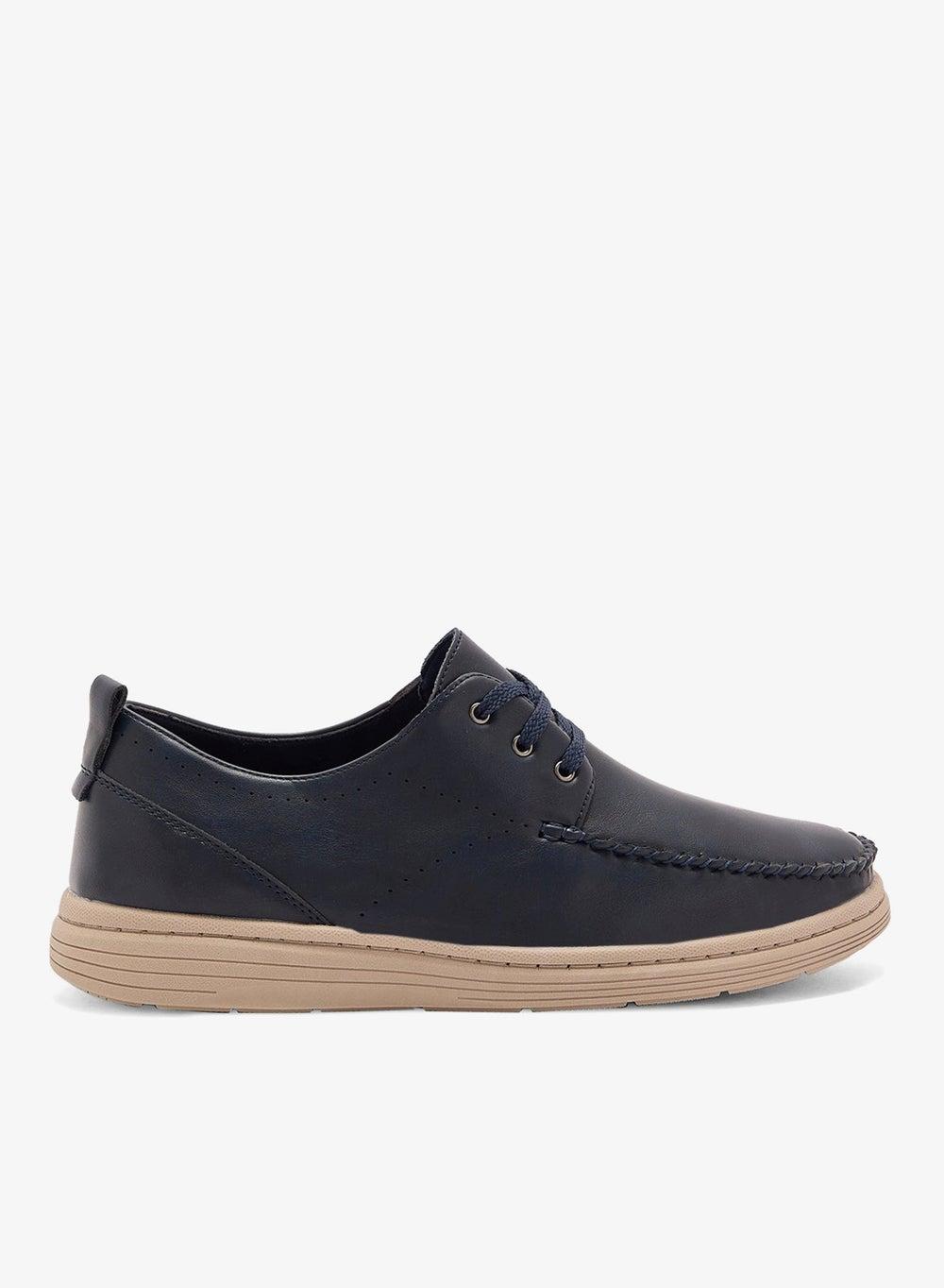 Men’s Navy Casual Lace-Ups Hs41014 - Image 1