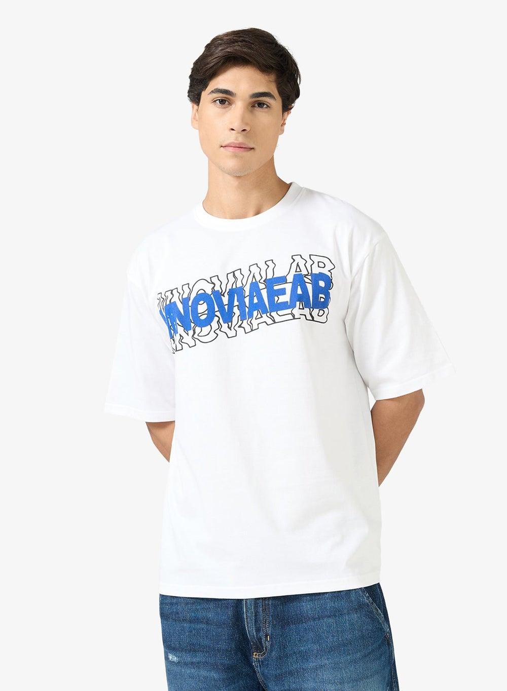Arcatee59 Oversized Graphic Logo T-Shirt White - Image 1
