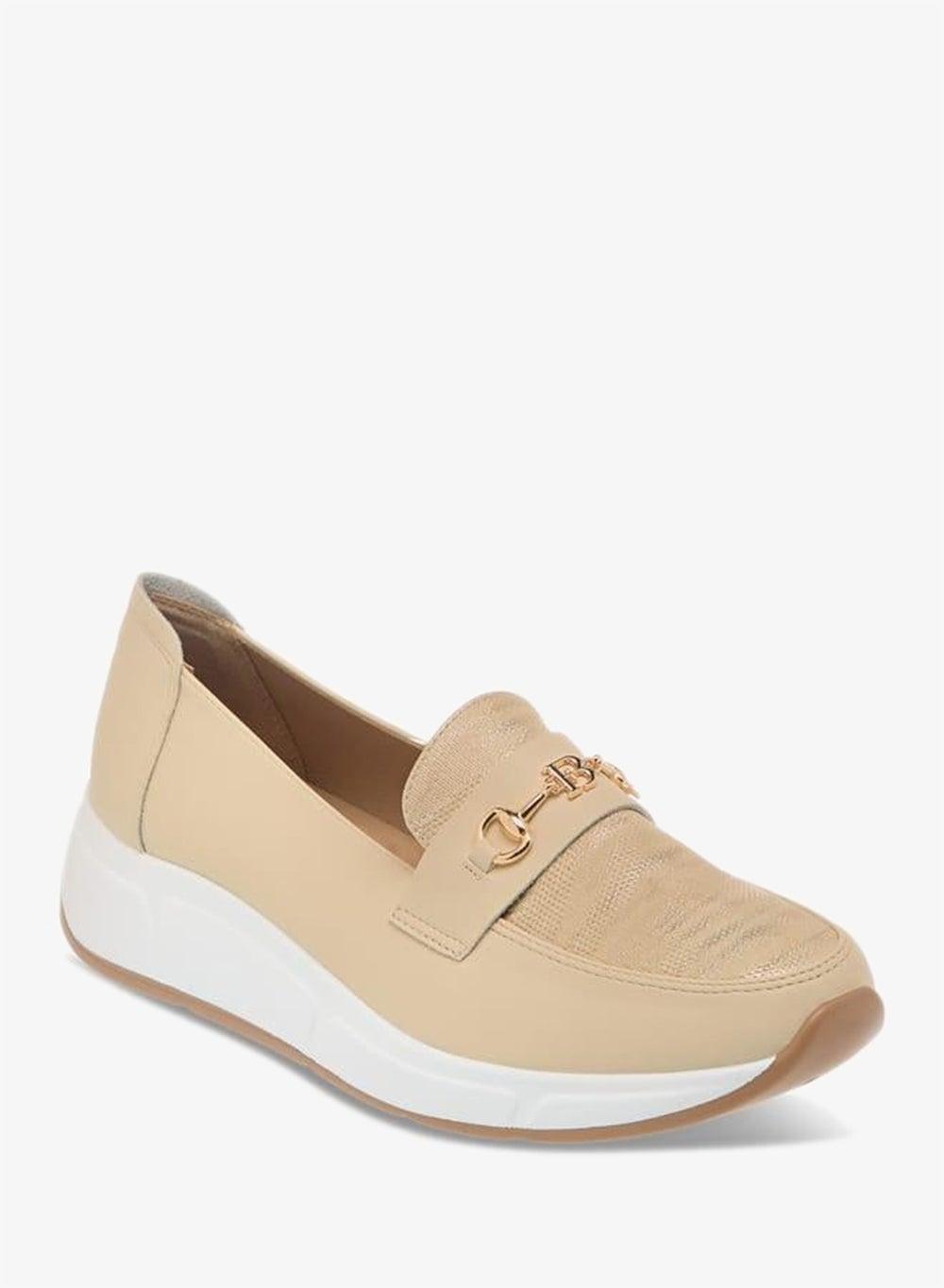 Gold Textured Wedge Comfort Shoes Bzf33578 - Image 1