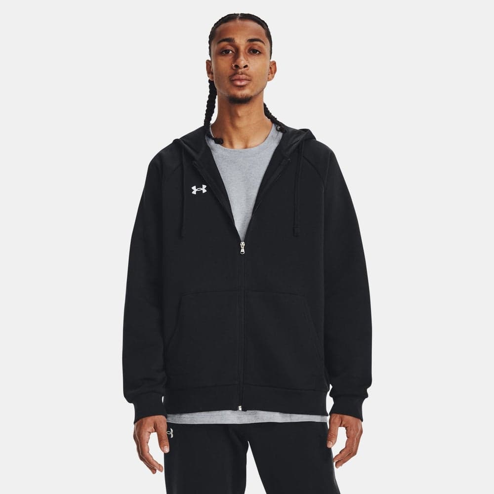 Under Armour Rival Fleece Full-Zip Hoodie Black - Image 1
