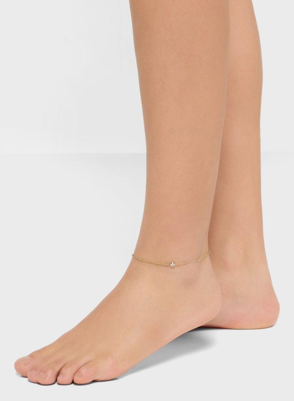 Jl22 Multi-Color Gold Anklet for Women - Image 1