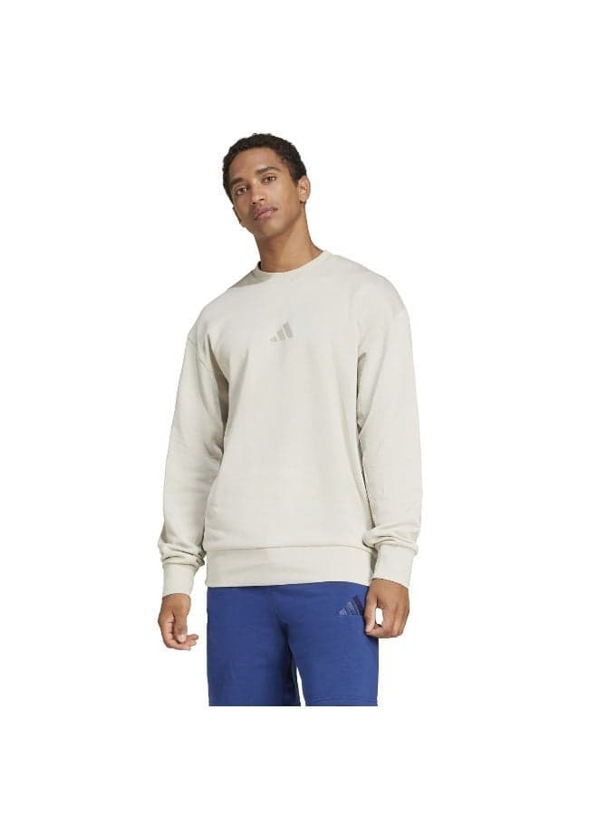 Adidas M A Szn FT Crew Beige Sweatshirt - Image 1