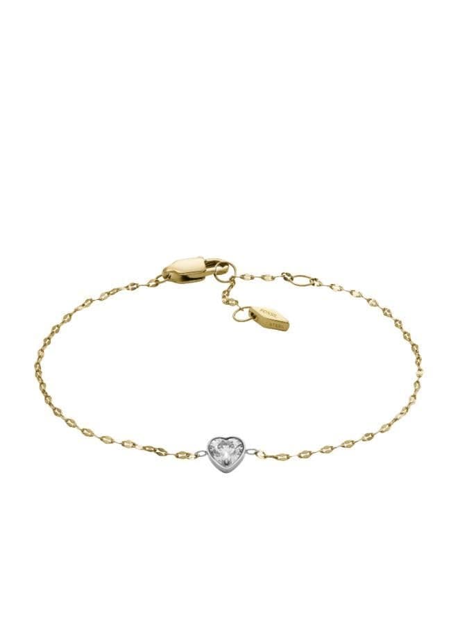 Two-Tone Stainless Steel Chain Bracelet Jf04679998 - Image 1