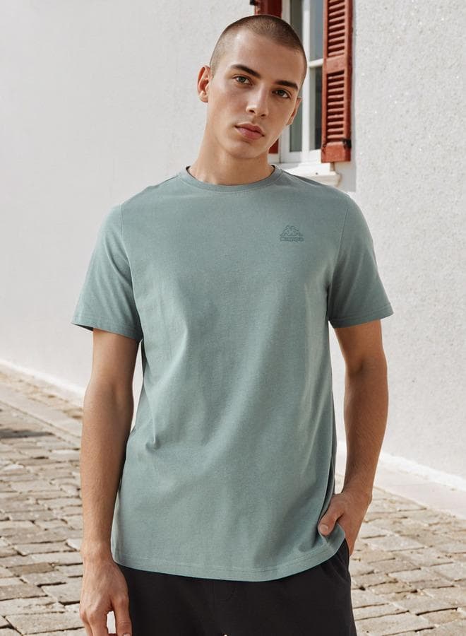 Kappa Regular Fit Grey Cotton T-Shirt - Image 1