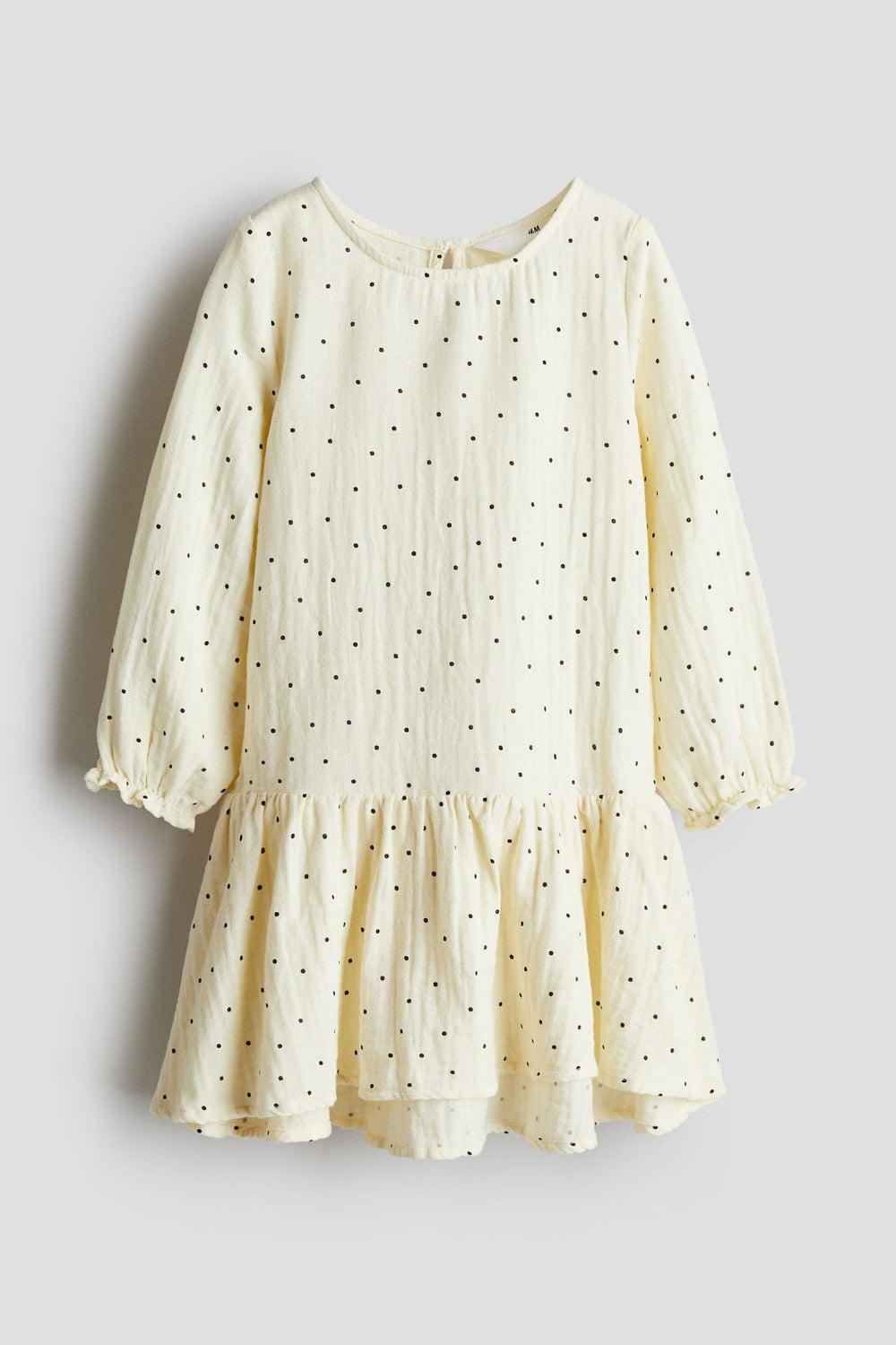 Cotton Muslin Fit & Flare Dress 1267568251 - Image 1