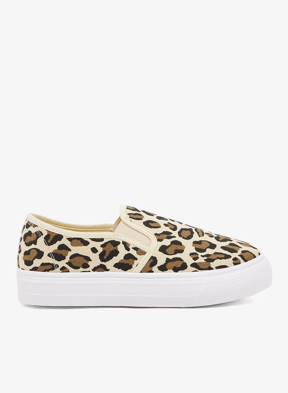 Leopard Canvas Slip-On Flats F80557Ec1 - Image 1