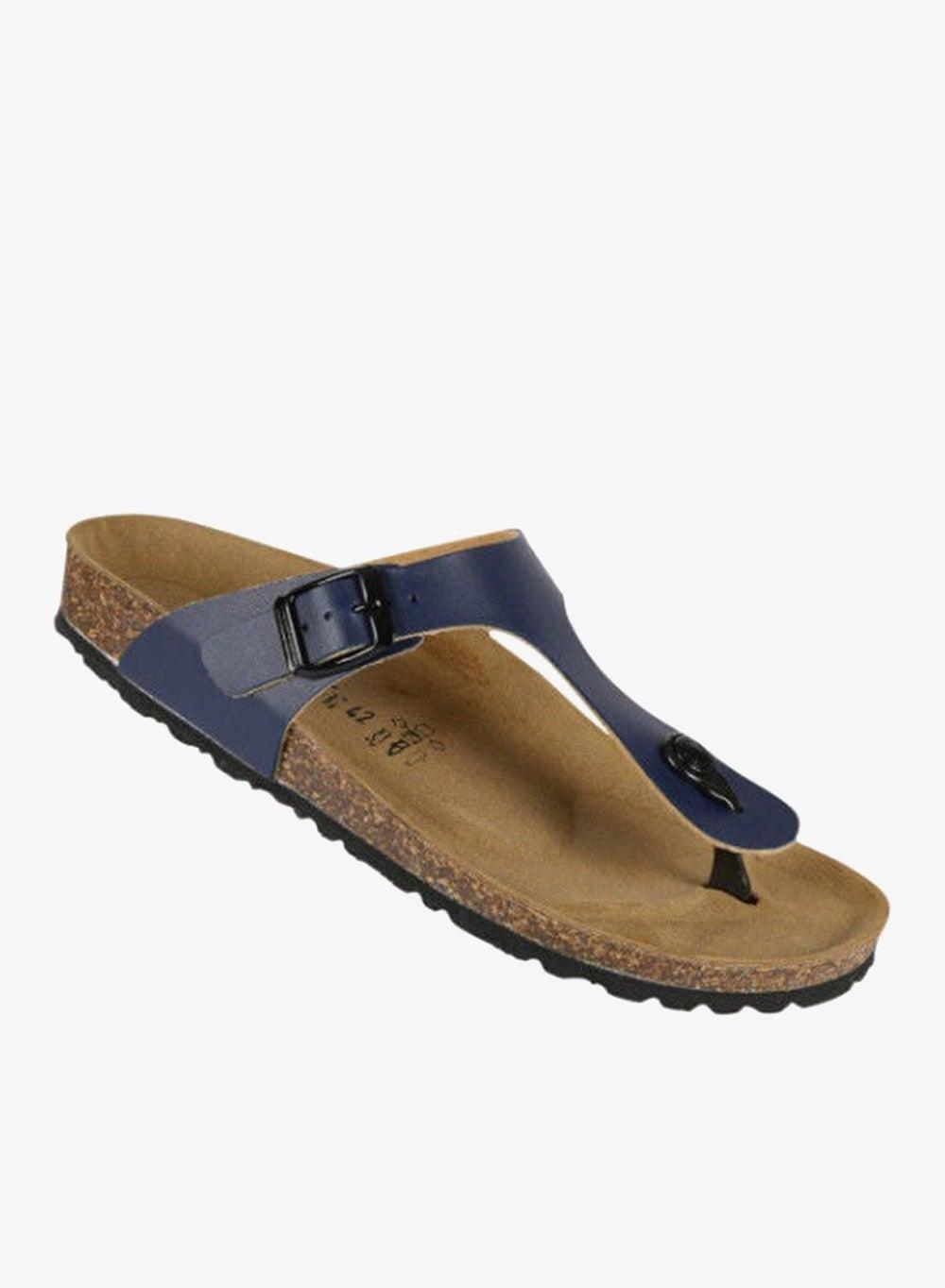 Biochic 012-388 Blue Slim Thong Sandals - Image 1