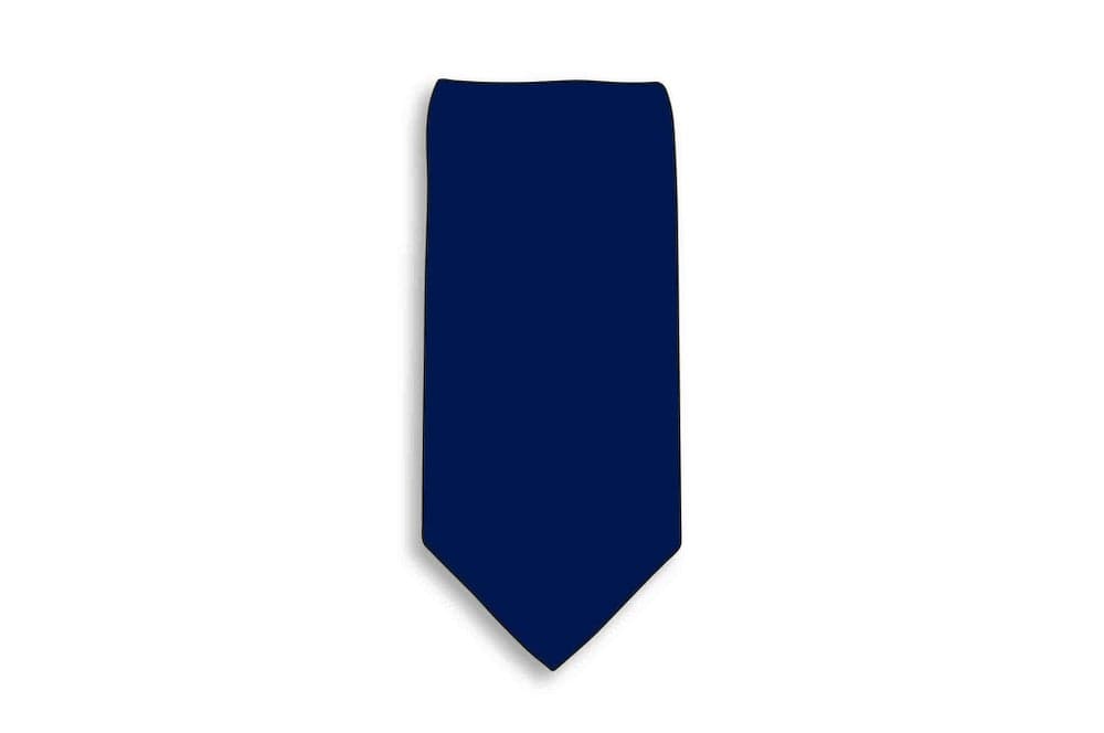 Plain 100% Silk Classic Men's Tie - Image 1