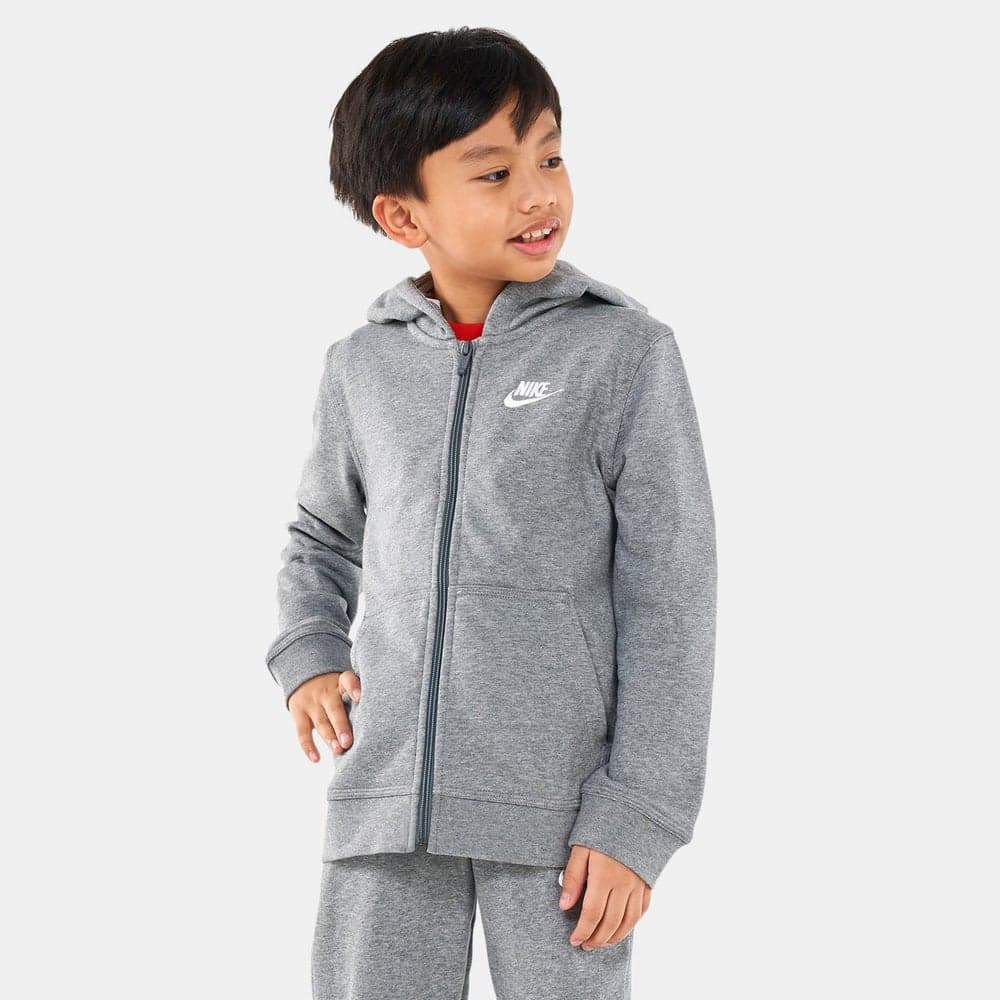 Boys Grey French Terry Training Hoodie - Image 1