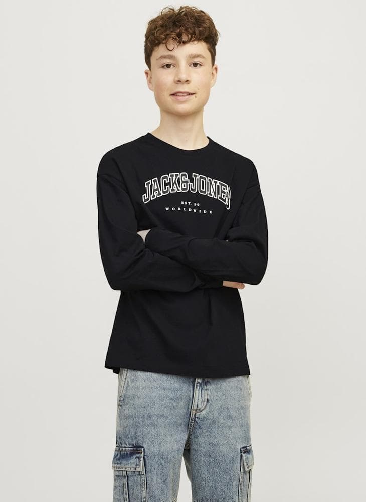 Jack & Jones Junior Logo Crew Neck T-Shirt 12258928 - Image 1