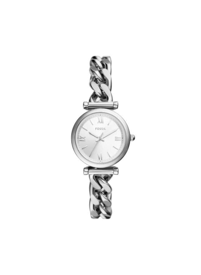 Carlie ES5331 Classic Silver Analog Watch - Image 1