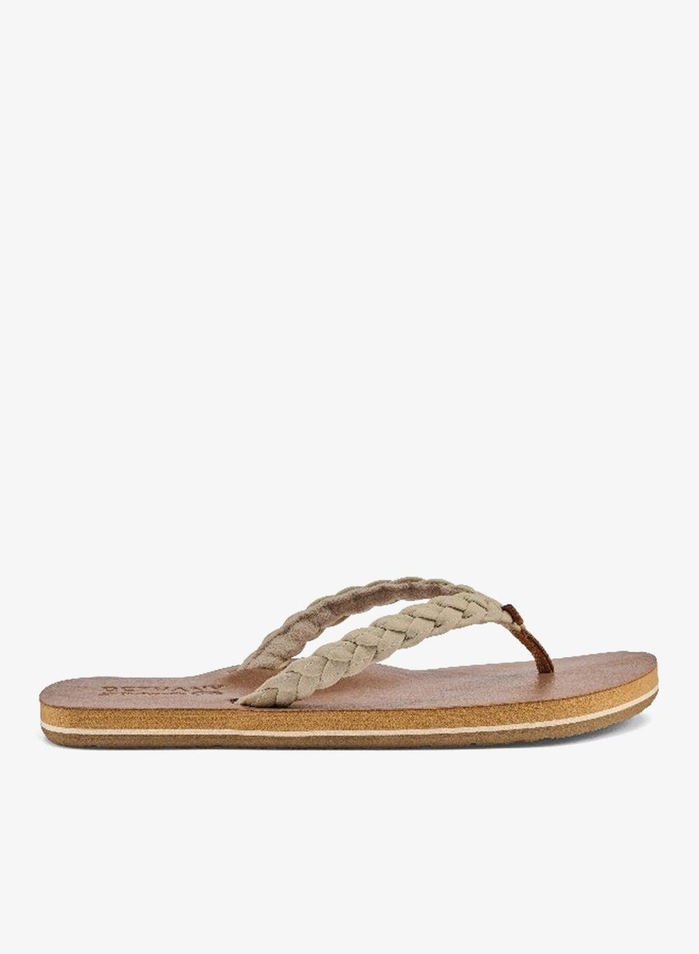 Bethany Braided Pacifica Cream Flip-Flops - Image 1