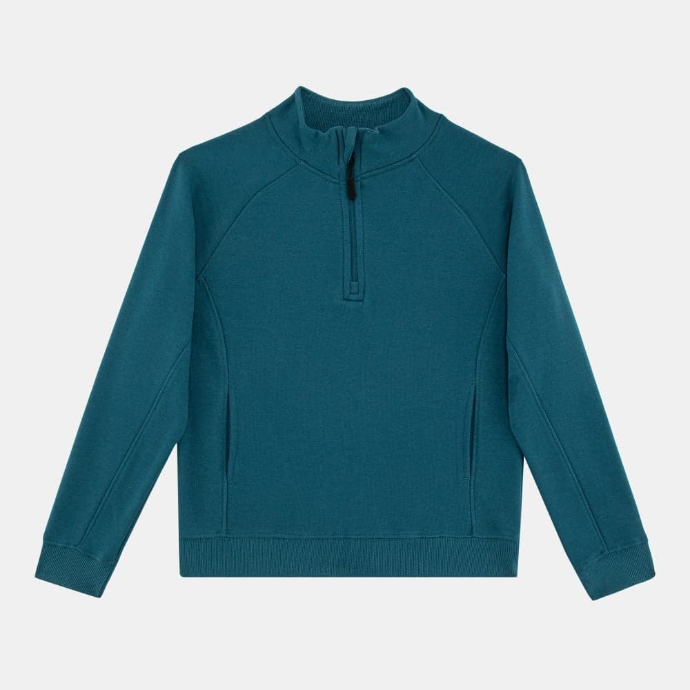 Kids 1/4-Zip French Terry Sweatshirt Pkbaw24Cqz01C - Image 1