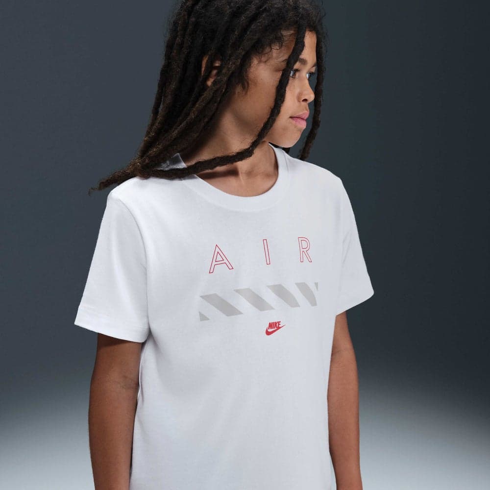 Nike Kids' Air Cotton T-Shirt Nkhv5191 White - Image 1