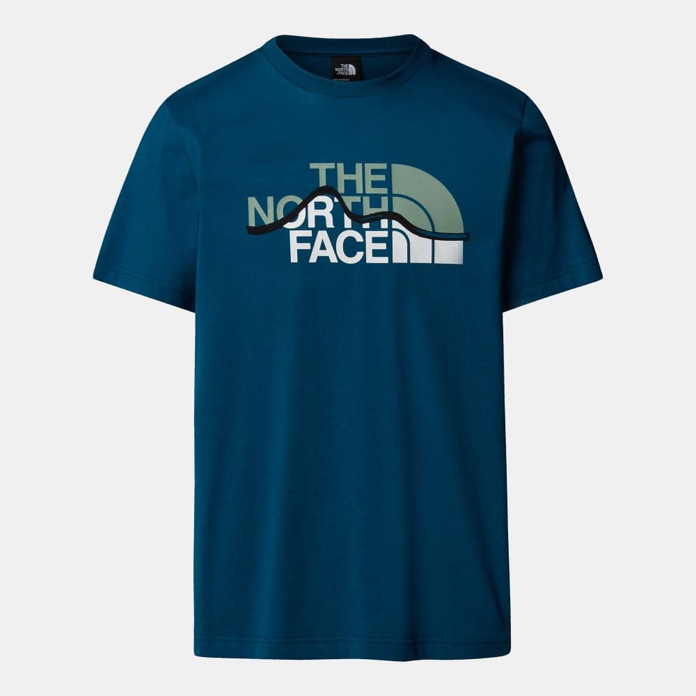 The North Face Mountain Line T-Shirt Blue Nota87Nt - Image 1