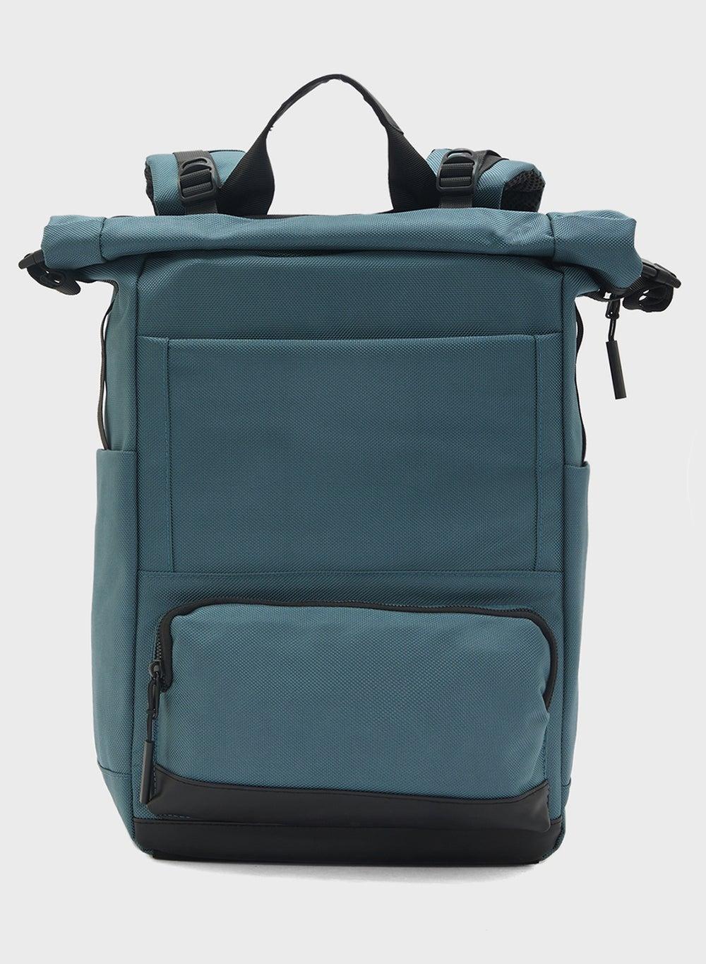 Vhl32123 7 Teal Roll Top Casual Backpack - Image 1