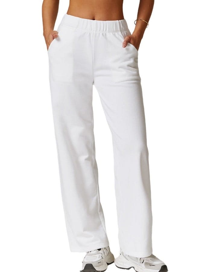 Women’s Mid Waist Oversized Wide Leg Joggers - Image 1