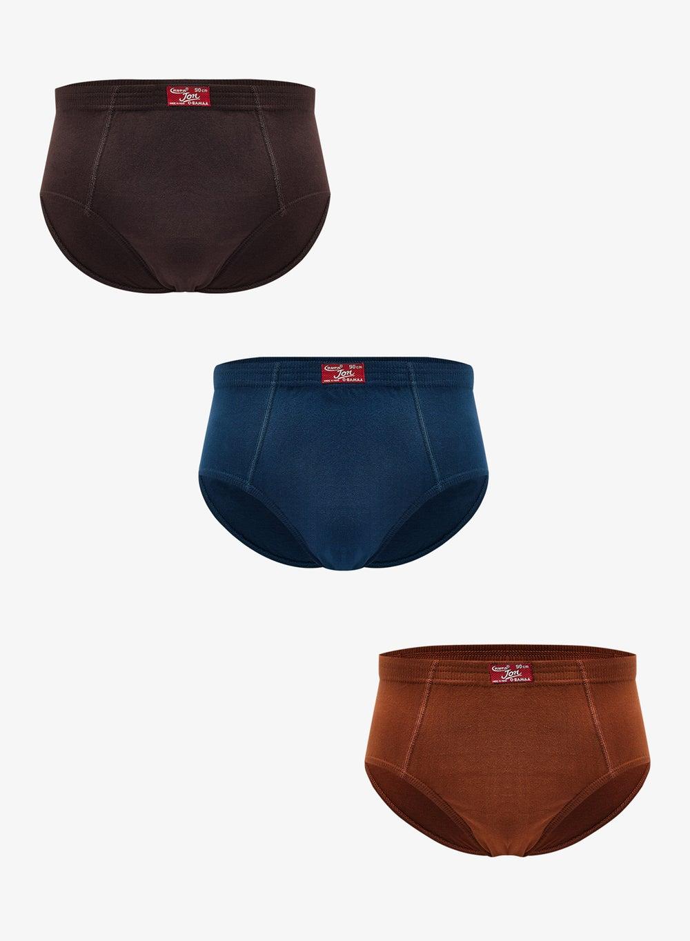 RJ551F Men’s Solid Briefs 3-Pack Essentials - Image 1