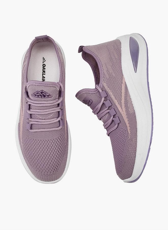 W2505 W Lilac Pull Tab Lace-Up Sneakers - Image 1