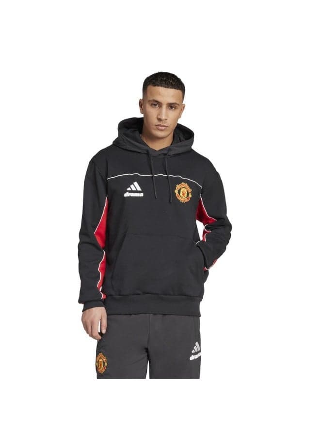 Manchester United x Drama Call Black Hoodie - Image 1