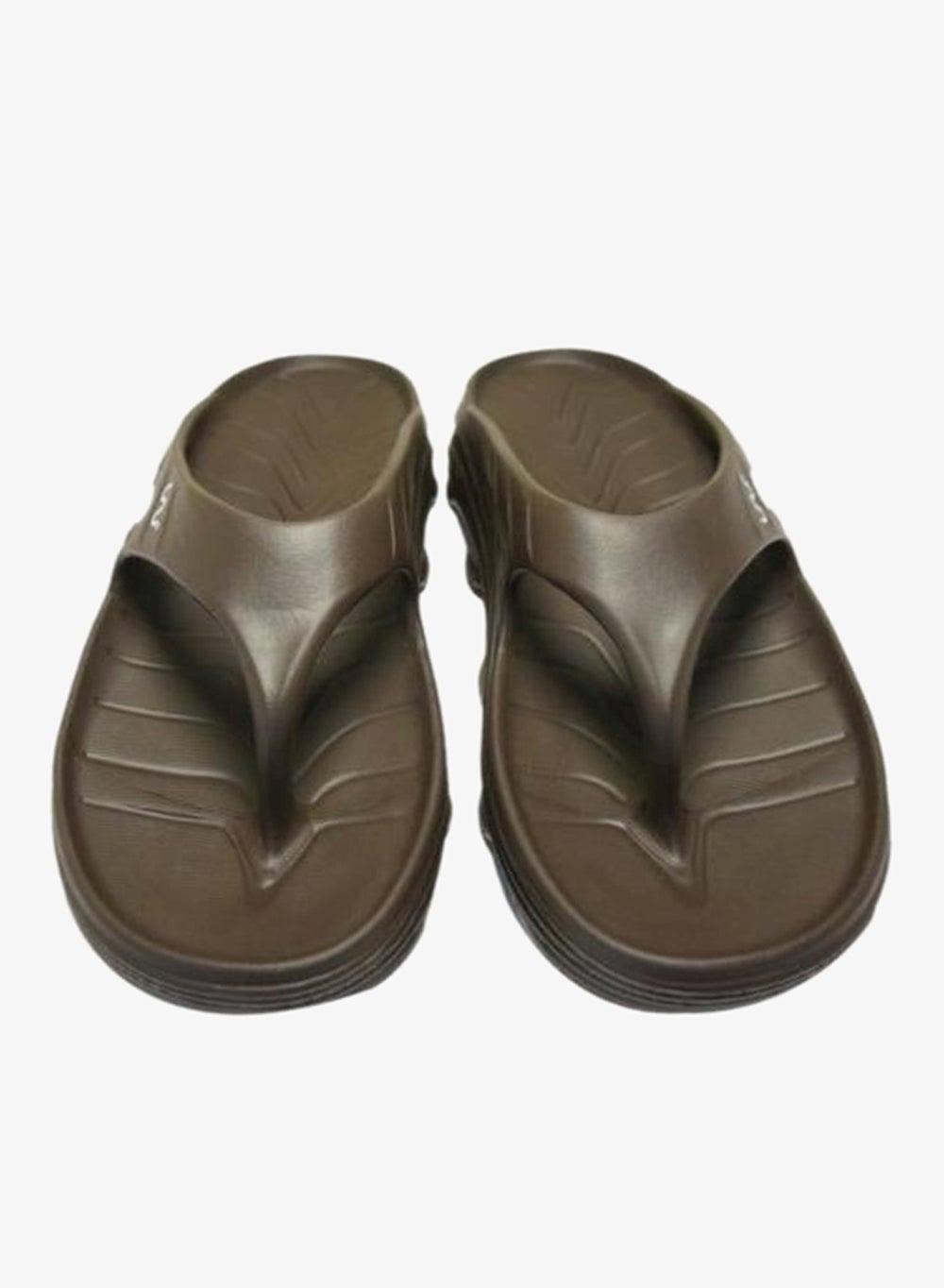 Doubleu Riva Men’s Lightweight Comfort Slippers Brown - Image 1