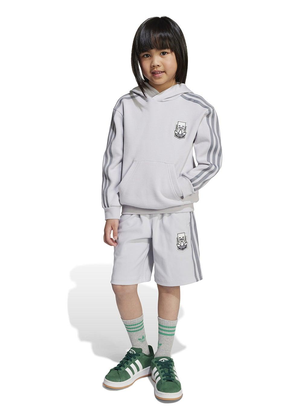 Adidas Adicolor Minecraft Kids Hoodie Short Set - Image 1