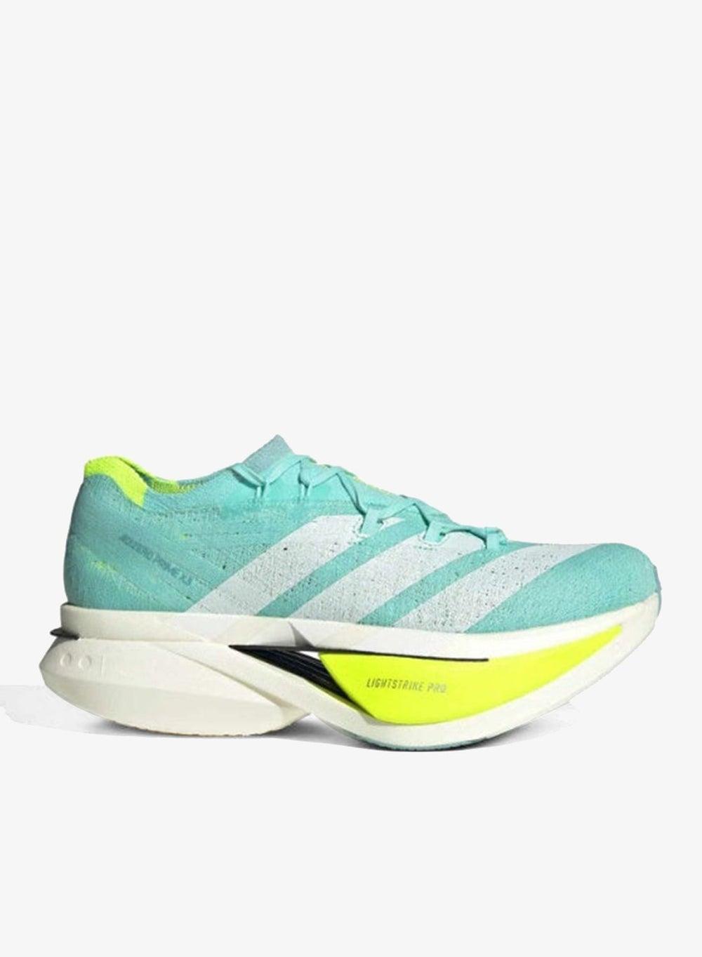 Adizero Prime X3 Strung Turquoise Running Shoes - Image 1