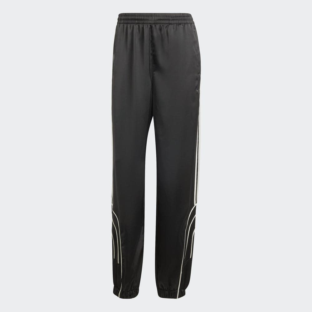Adidas Piping Loose TP Satin Track Pants Black - Image 1