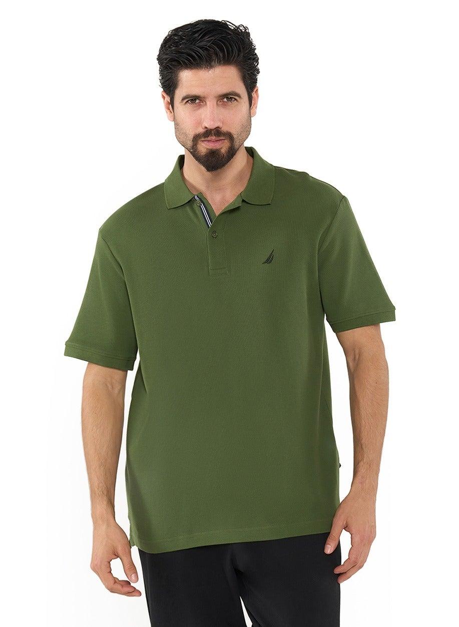 Essential Premium Cotton Logo Polo Shirt – Sage Green - Image 1