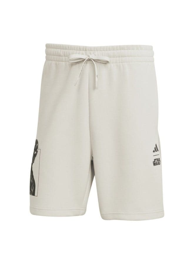 Adidas Star Wars Mandalorian Graphic Shorts Clear Brown - Image 1