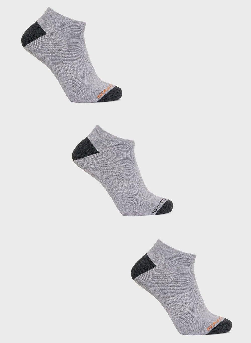 3-Pack No Show Socks S112818 Grey Comfort Fit - Image 1