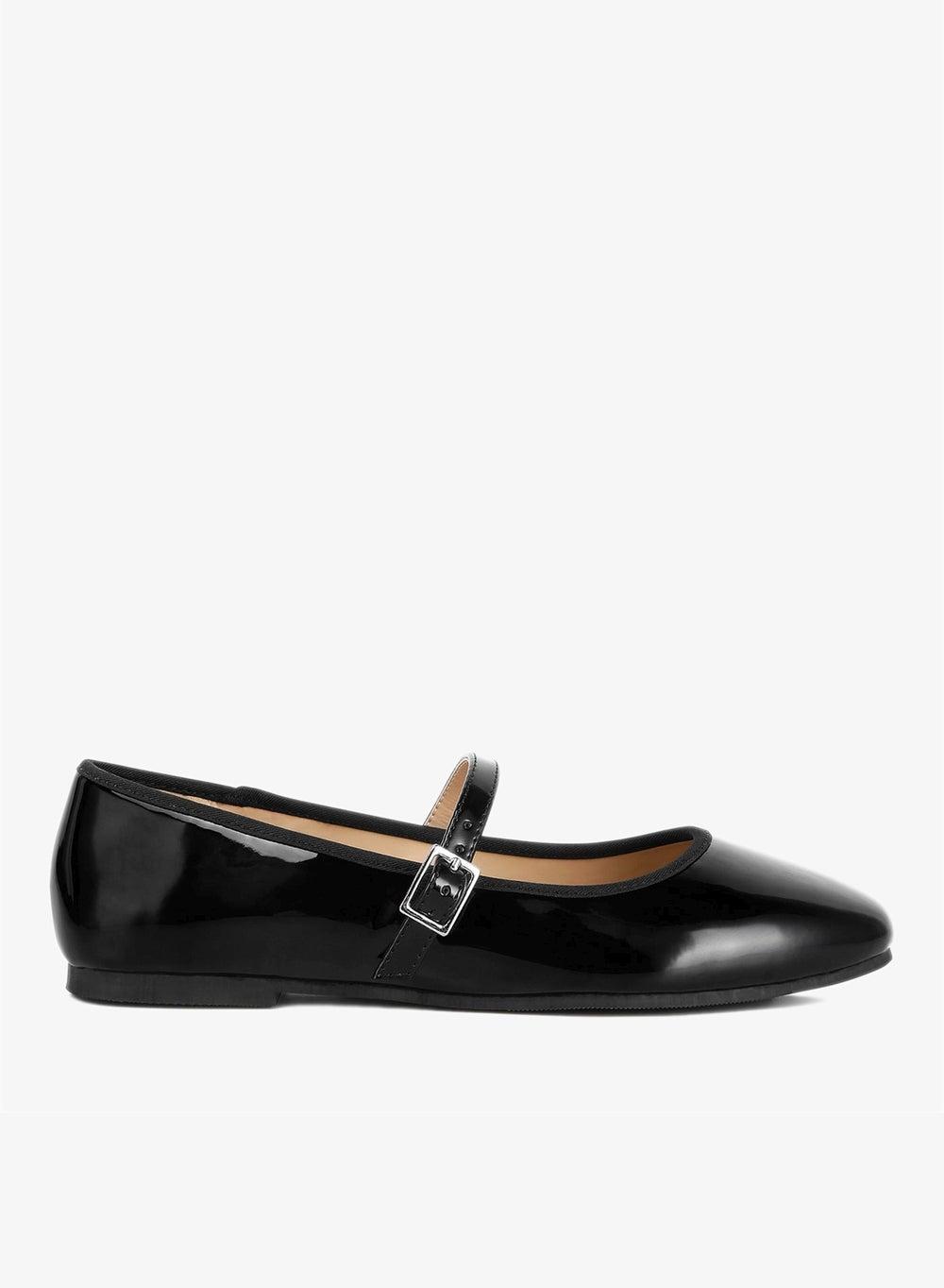 Black Classic Mary Jane Flats Sh4398 - Image 1