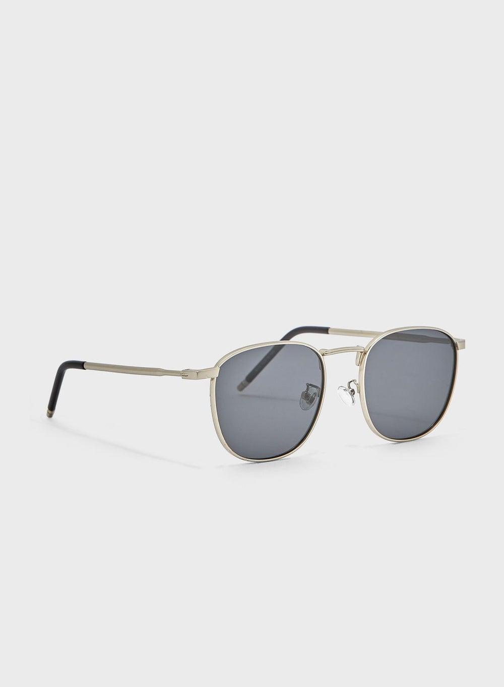Polarised Silver Lens Metal Sunglasses 6111 - Image 1