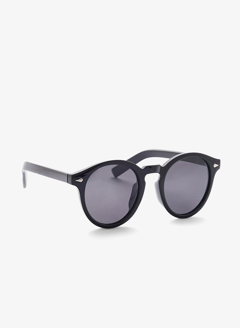 Mi9003 Black Polarized Round Sunglasses for Men - Image 1