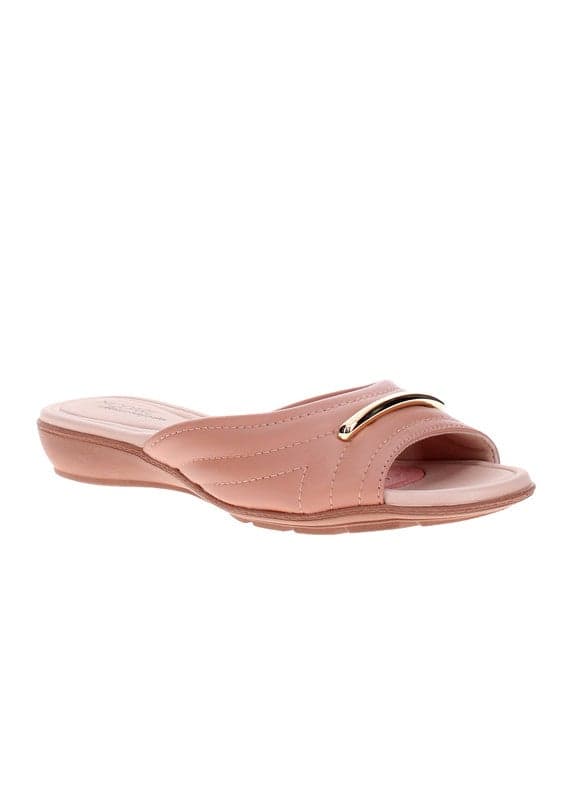 Nude Brazilian Slip-On Flat Sandals for Women - Image 1