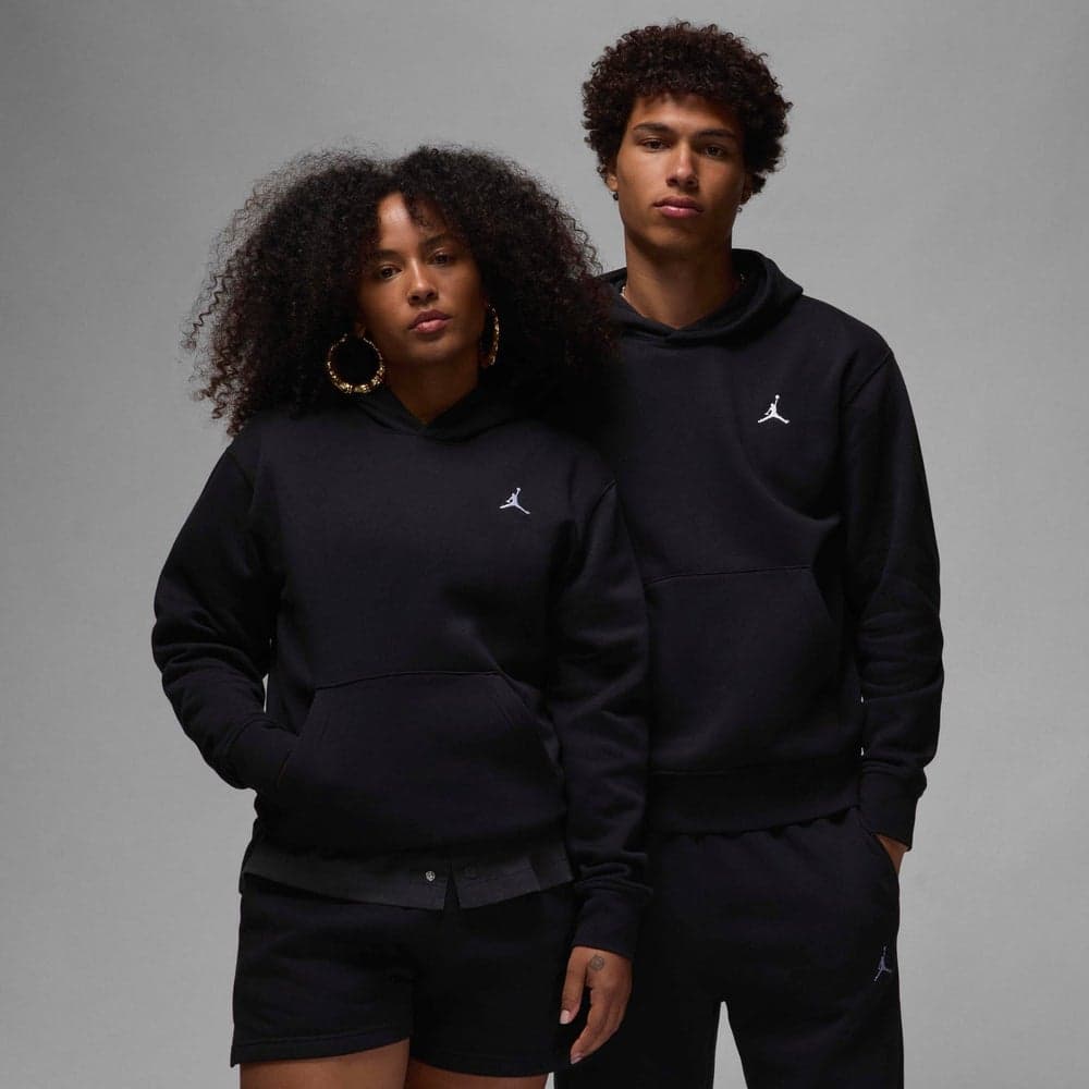 Jordan Brooklyn Fleece Hoodie Black Men's Classic Fit - Image 1