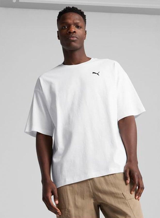 PUMA 62964602 Oversized Cotton Crew T-Shirt - Image 1
