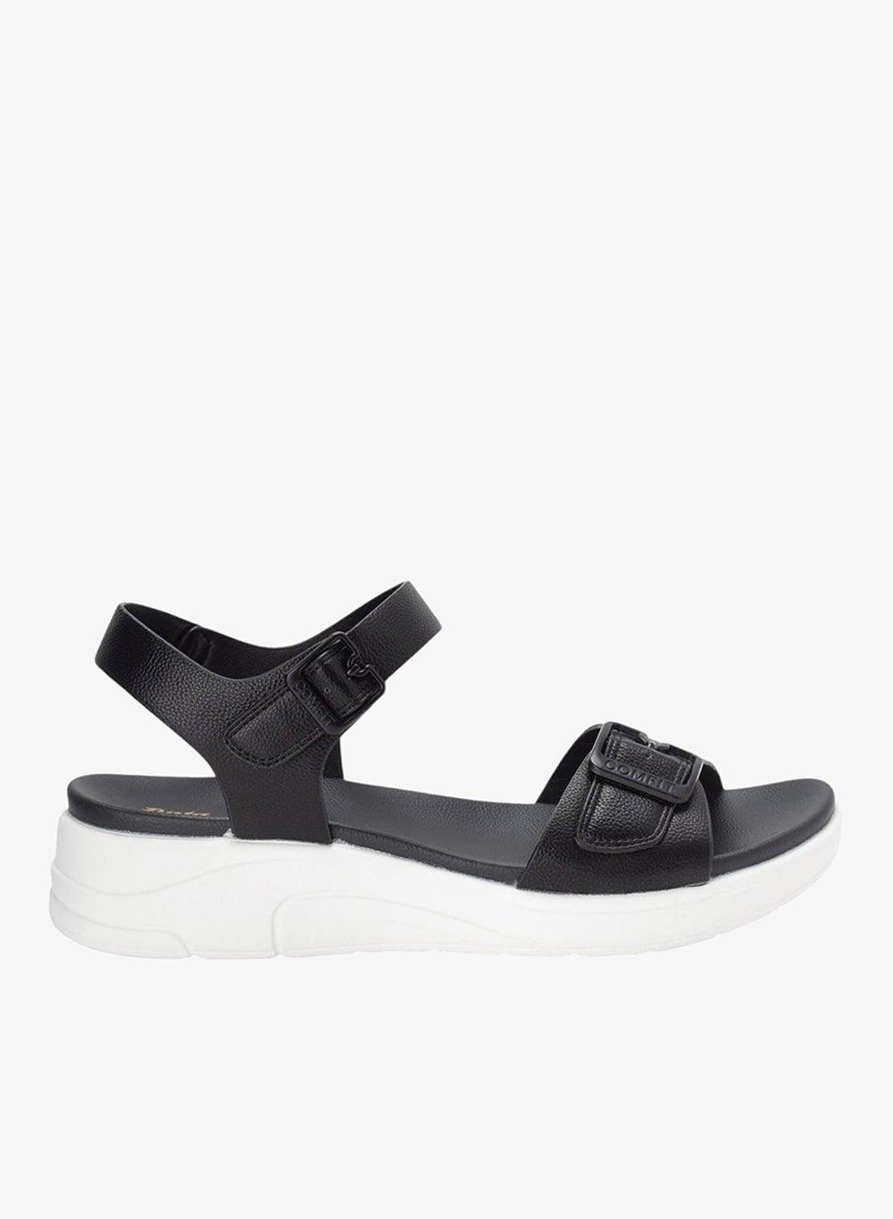 Comfit Black Ankle Strap Open Toe Sandals - Image 1