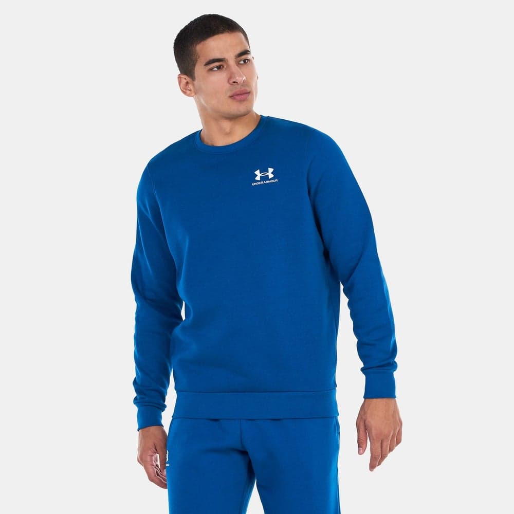 UA Essential Fleece Sweatshirt Blue Men’s Classic Comfort - Image 1