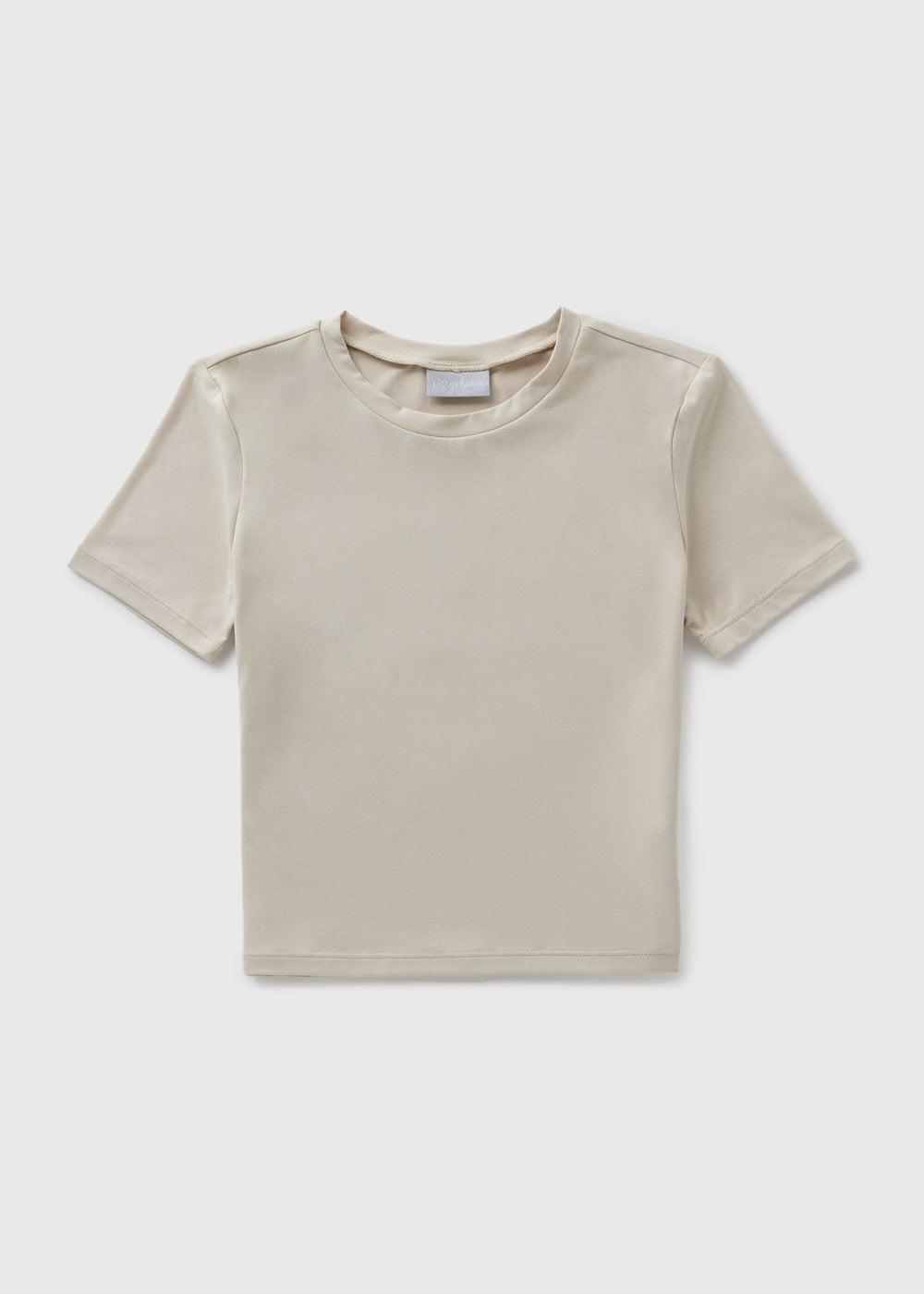 Girls Cream Soft Touch Classic T-Shirt - Image 1