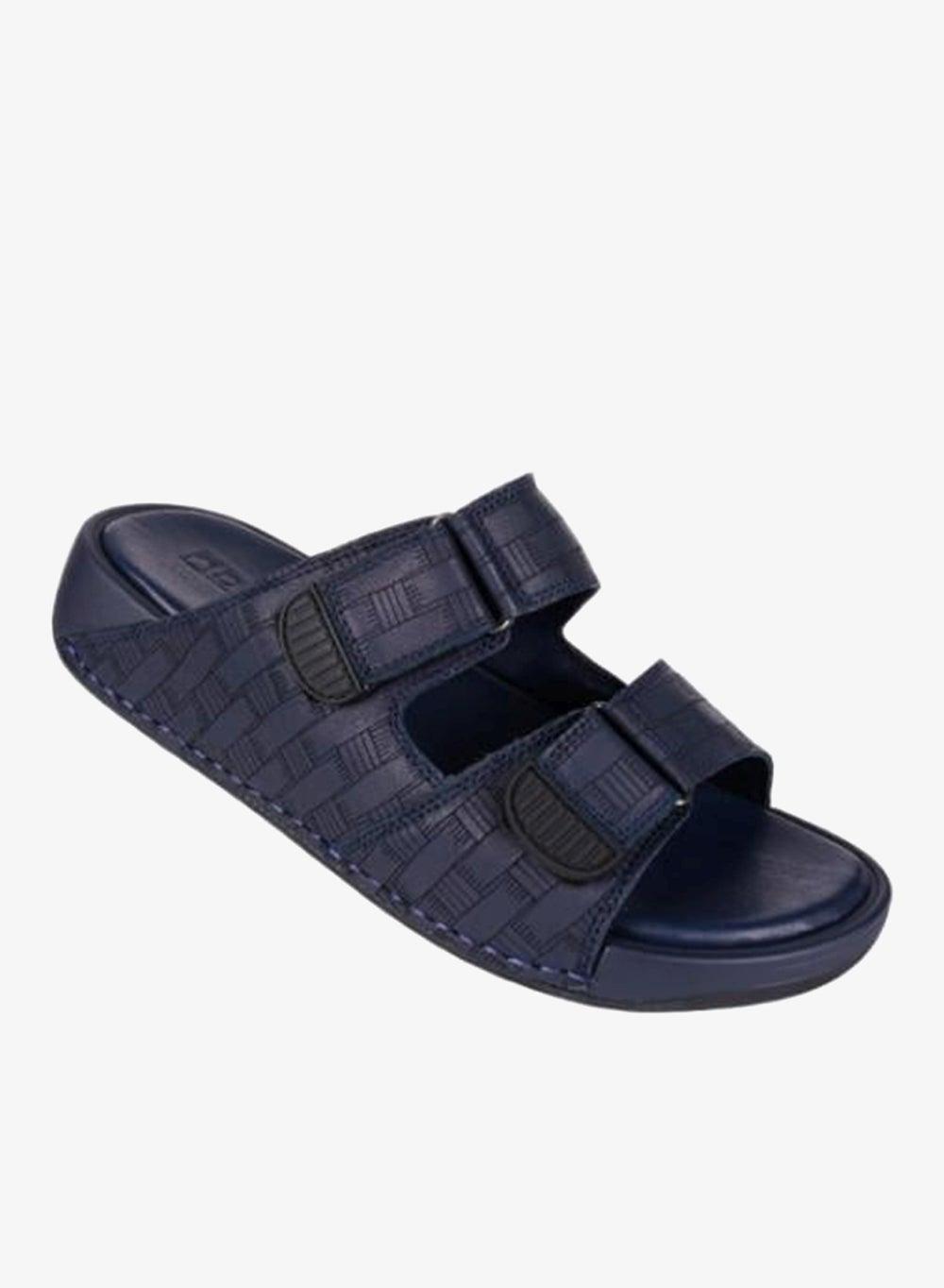 Barjeel 008-3471 Navy Leather Arabian Sandals 2368-5 - Image 1