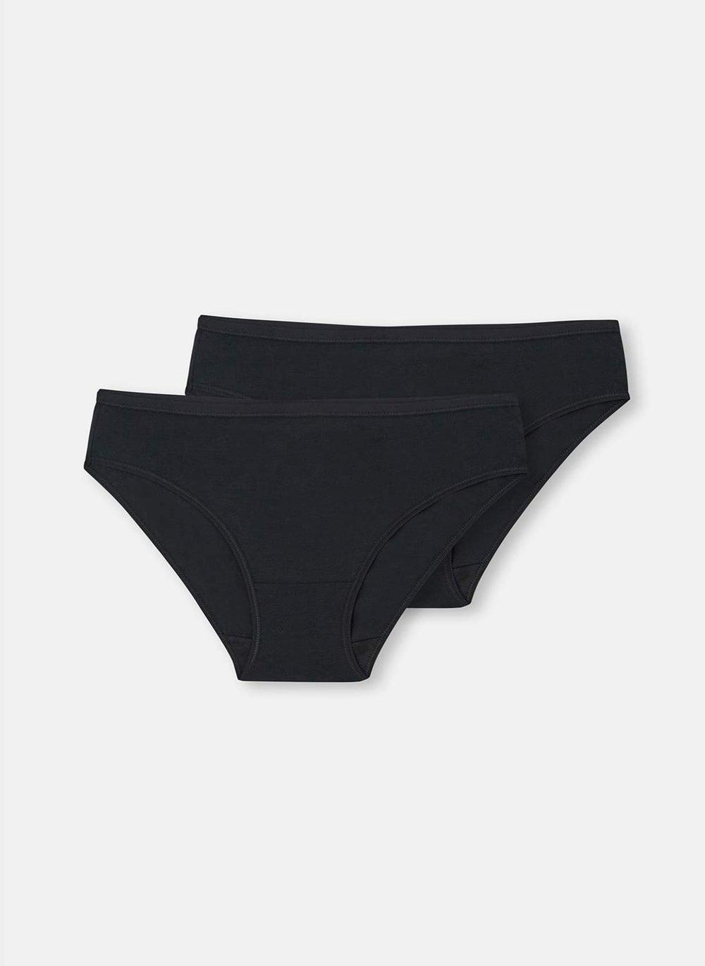 Dagi Modal Mid-Rise Black Briefs 2 Pack B0179211 - Image 1