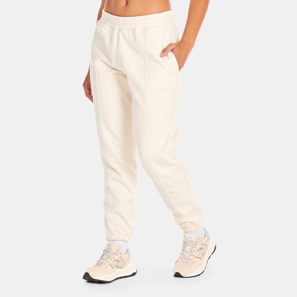 Women's Nature State Cotton Sweatpants – Cream - Image 1