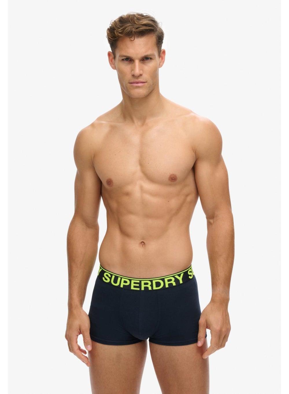 Eclipse Navy Slim Fit Cotton Trunk Double Pack - Image 1