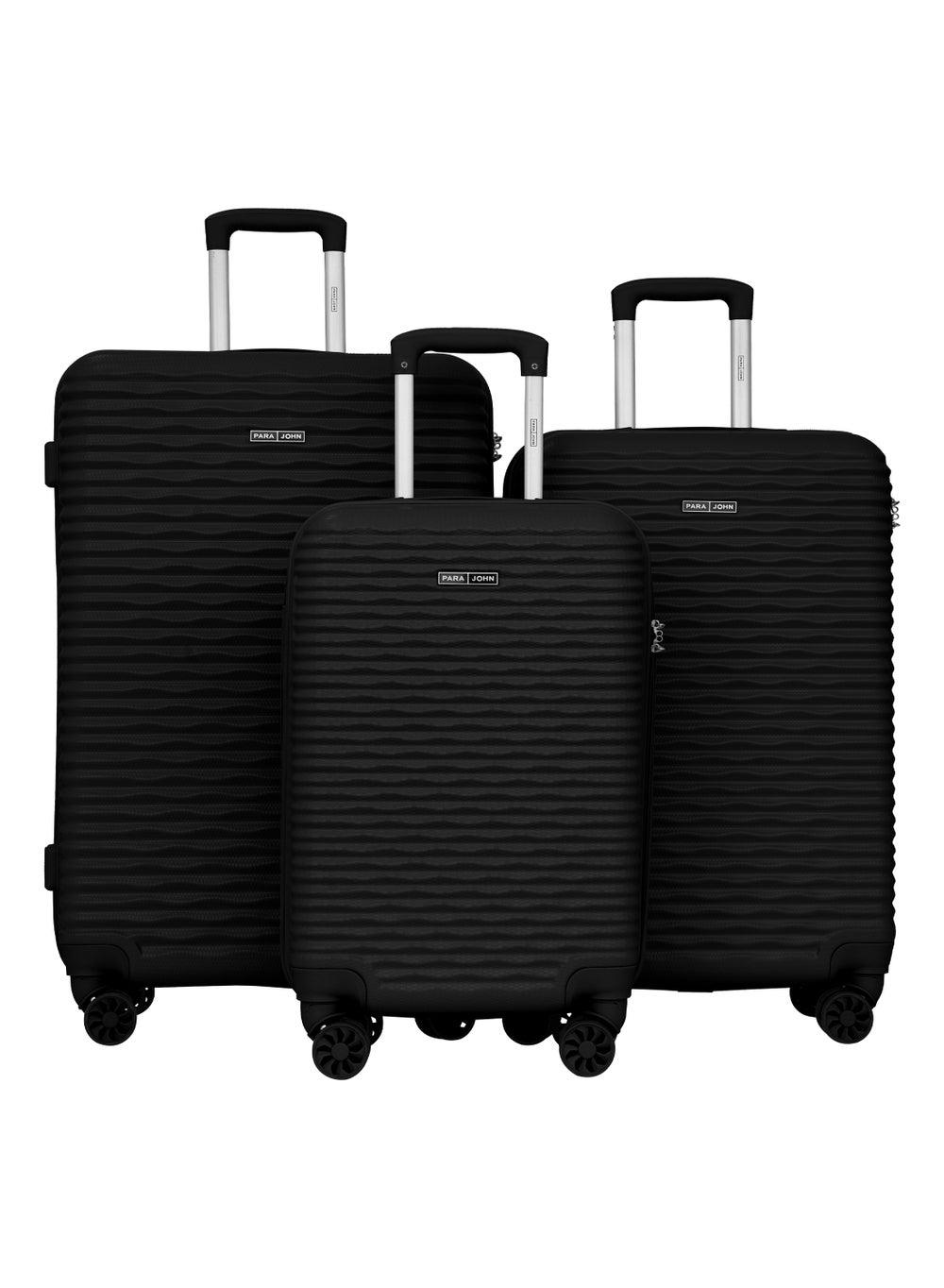 Sandtrail ABS 3-Piece Luggage Set Black Pjtr3237B - Image 1