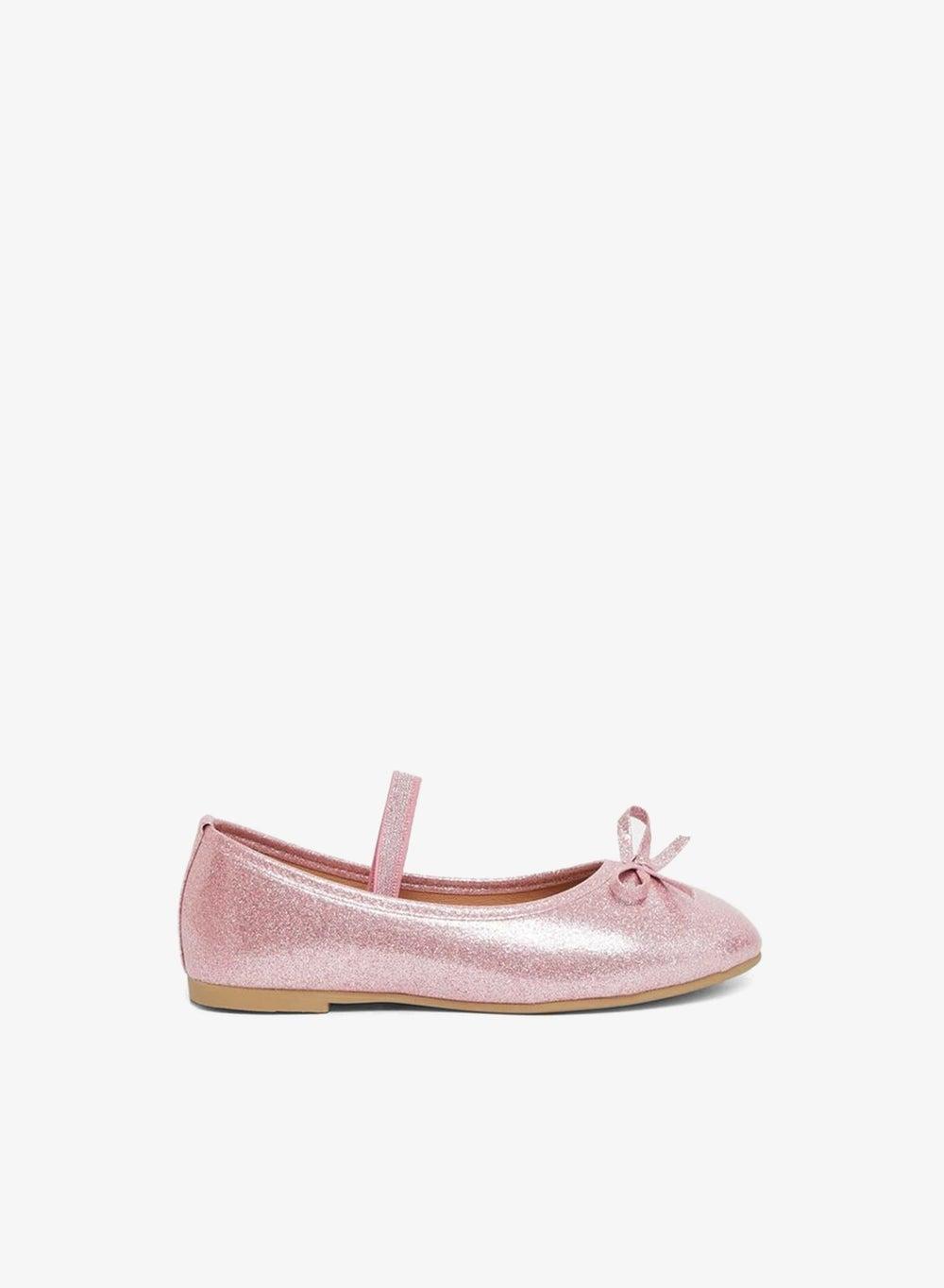 Styli Pink Bow Detail Slip-On Ballerinas - Image 1