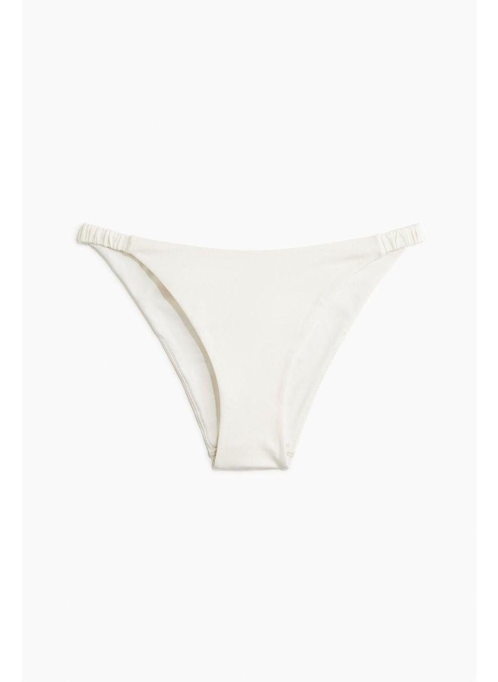 Cheeky Tanga Bikini Bottoms – White Light - Image 1