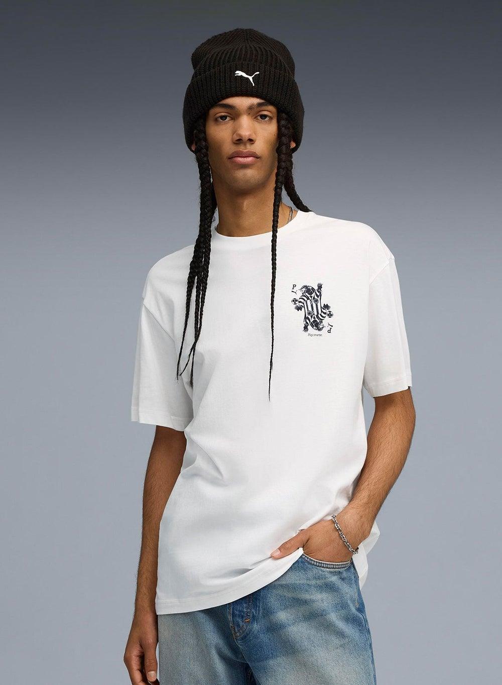 PUMA 63212102 Graphic Card Relaxed Fit T-Shirt - Image 1